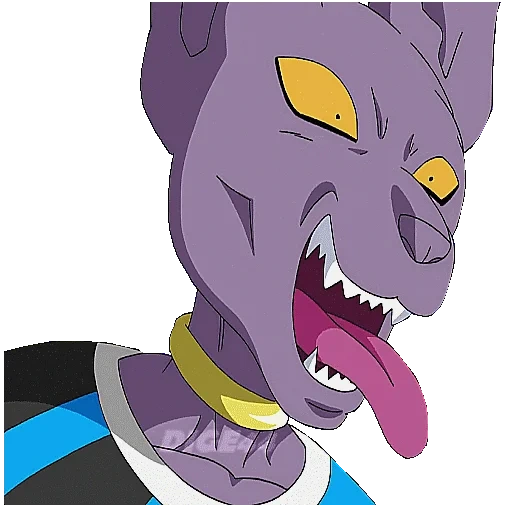 beerus, бирус зено, драконий жемчуг, драконий жемчуг супер, фиолетовый кот драгонболла