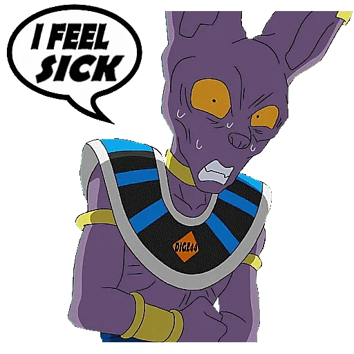 animação, beerus, lord bills, gato beerus, longzhu chao