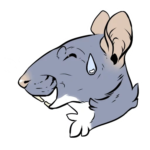 cats, rats, rhinocéros, illustration de souris, animal de dessin animé rhinocéros
