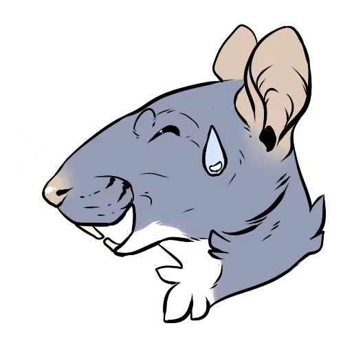 die katze, die ratte, das nashorn, mouse illustration, cartoon tier nashorn