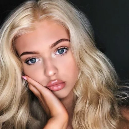 девушка, блондинка, loren gray, лорен грей, большие девушки