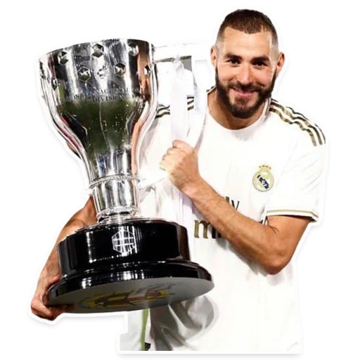 benzema, real madrid, karim benzema, karim benzema trophy, benzema won the la liga cup