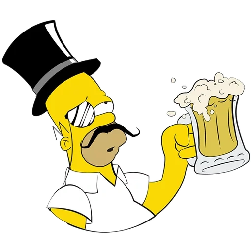 die simpsons, das bier homer, homer simpson, simpson beer, homer simpson bier