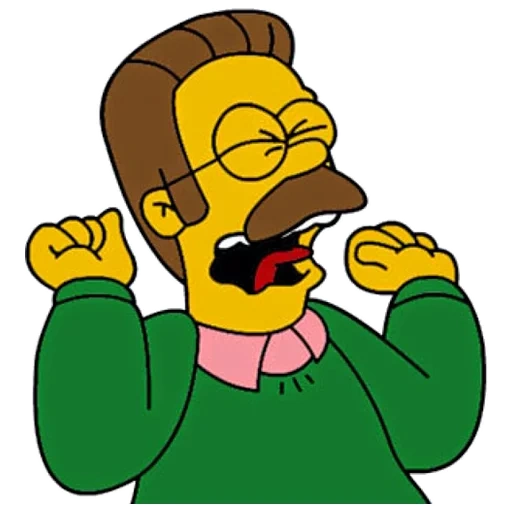 simpsons, homer simpson, kate flanders, simpsons berteriak, gambar simpsons