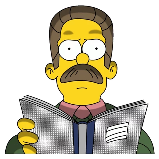 the simpsons, ned flanders, homer simpson, the simpsons safe deposit box, list of characters in simpsons animation series