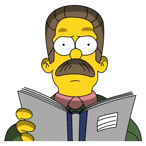 simpsons, ned flanders, homer simpson, simpsons aman, daftar karakter seri animasi simpsons