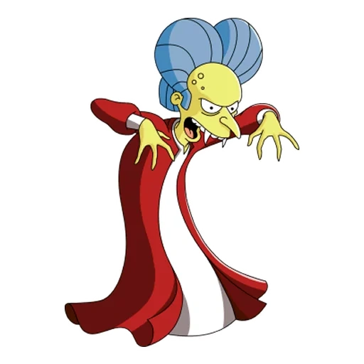 les simpsons, futurama, m burns vampire, m burns dracula, m burns simpsons