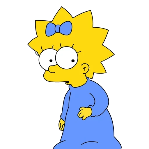 los simpsons, lisa simpson, maggie simpson, dibujos animados de maggie simpson, maggie simpson animación