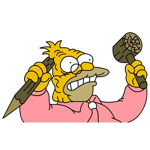 simpsons, bar mo simpsons, stiker simpsons, simpsons flanders, abraham jay simpson