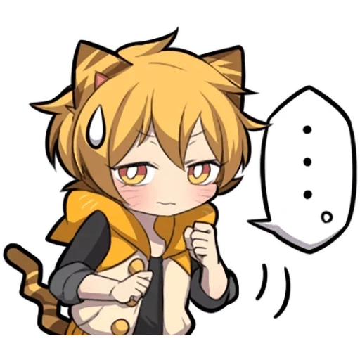 anime, gatinho de cinzas, chibi gatos, gatinho laranja sazi