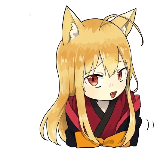 pequenos adesivos da raposa kitsune, anime raposa, adesivos kitsune, chibi personagens anime, desenhos fofos anime