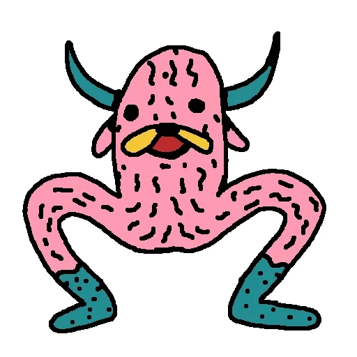 ein spielzeug, krake, krake, verrückte monster, cartoon octopus