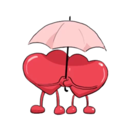 зонт сердце, влюбленное сердце, сердечки под зонтиком, два сердца под зонтиком, два сердечка под зонтиком
