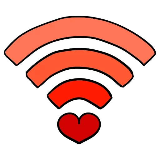 wifi, icon wai fire, stickers tumbler, photoshop stickers, wifi icon pink background