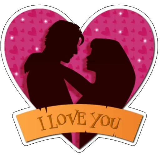 love, love, beloved, two people in love, silhouette of loving hearts