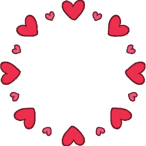 marco de corazón, círculo de corazones, corazones, corazones en un círculo, corazones en un círculo de photoshop