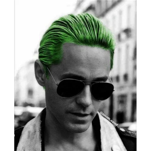 jared leto, coiffures d'été jared, joker jared leto coiffure, jared leto aux cheveux verts, jared summer aux cheveux verts