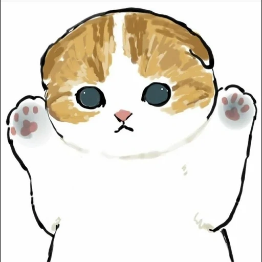 cat, mofu cat, lovely seal, snoopy cat art, cute cat pattern