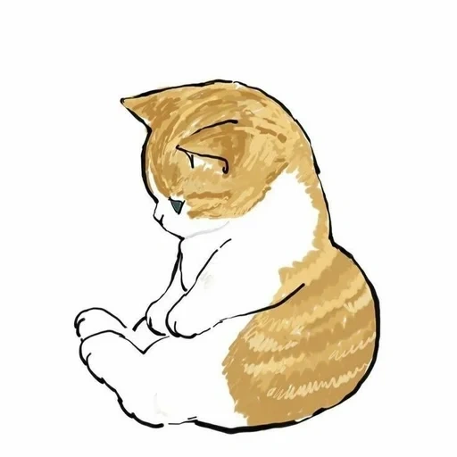 иллюстрация кошка, котенок иллюстрация, кошки милые рисунки, милые котики рисунки, рисунки милых котиков