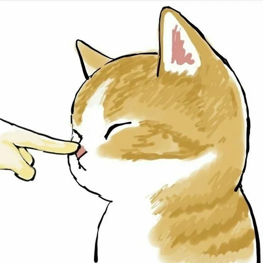 mofu sand cats, ilustração de gatos, ilustração de um gato, desenhos de gato fofos, desenhos de gatos fofos