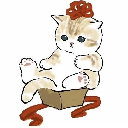 seal, animals are cute, moffsa cat 3, illustrated cat, cute kitten pattern
