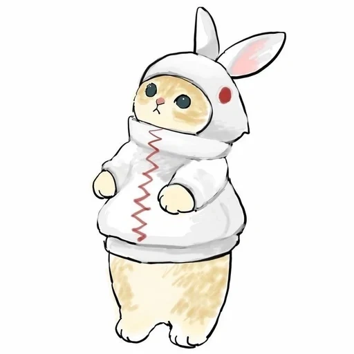 arte do coelho, esboço de coelho, naomi lord relova, coelho é um desenho fofo, anime hapes animals