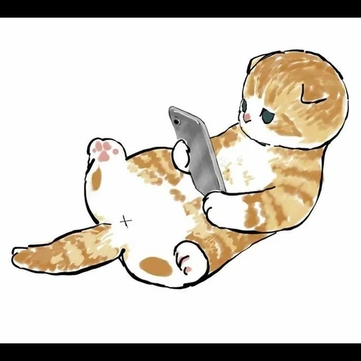 ilustração de um gato, ilustração de gatinhos, desenhos de gato fofos, desenhos de gatos fofos, desenhos de gatos fofos