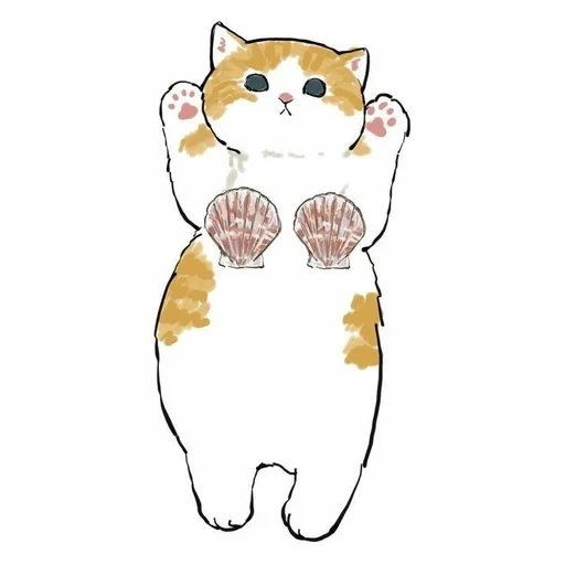 illustrazione del gatto, modello di gatto carino, modello di gatto carino, picabu seal mappa, immagini di sigilli carini