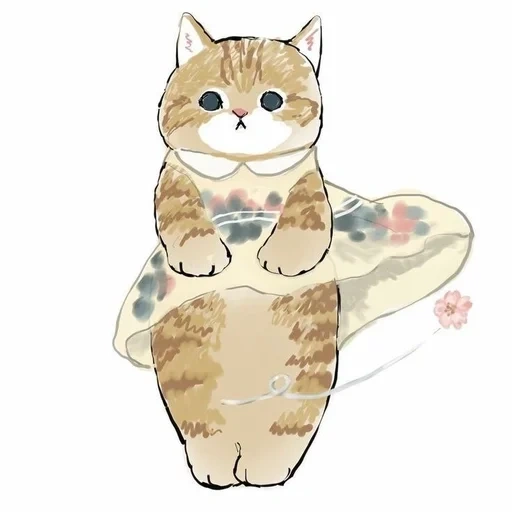 arte felino, cat de mofsa, gato ilustrado, patrón de gato lindo, patrón de gato lindo