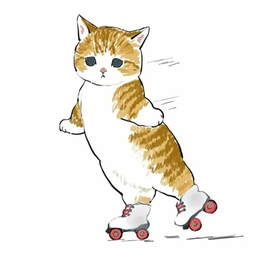 desenho de gatos, ilustração de gatos, ilustração de um gato, gatos fofos de gatos, desenhos fofos de gado