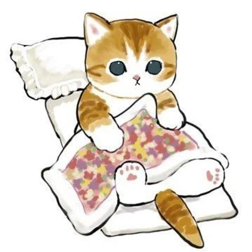 animali carini, mofusha cat 3, gatto mofsha, modello di gatto carino, illustrazioni per gattini