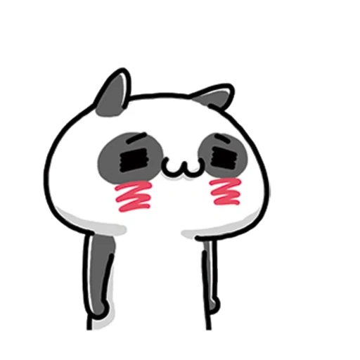 broma, panda es querido, emoticones japoneses, amor personajes japoneses sonrientes