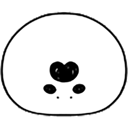 kawai, badge mignon, motif de panda, stickers kawai, icône de bowling