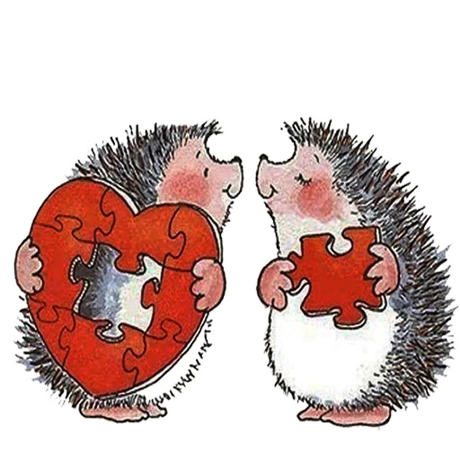 hedgehog fofo, hedgehog, hedgehog no amor, hedgehog no amor, ilustração do dia dos namorados do hedgehog