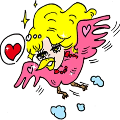 cupid, clipart, cupid pop art, funny cupid, angel cloud illustration
