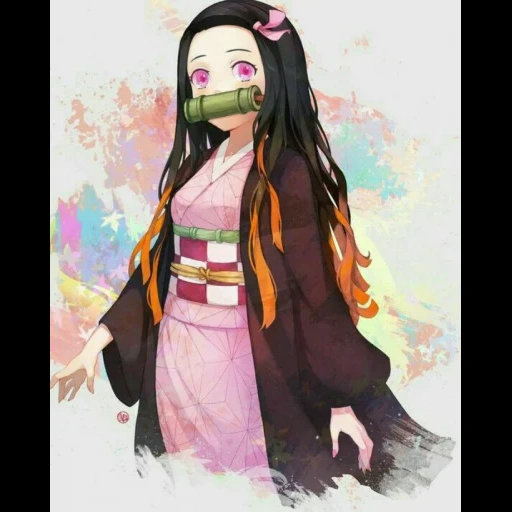 nezuko, незуко, незуко арт, незуко камадо, nezuko kamado