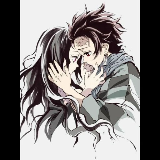 anime, аниме, пары аниме, демоны аниме, kimetsu no yaiba demon slayer