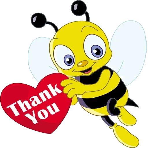 рисунок пчелки, веселая пчелка, пчелка сердцем, спасибо пчелкой, пчелка сердечком