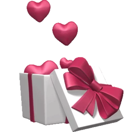подарок, подарок сердце, розыгрыш день влюблённых, сердечки вылетают коробки, на день святого валентина