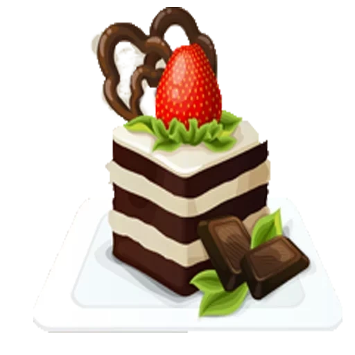 десерт торт, десерт рисунок, шоколадный торт графика, векторный торты пирожные, шоколадно клубничный торт