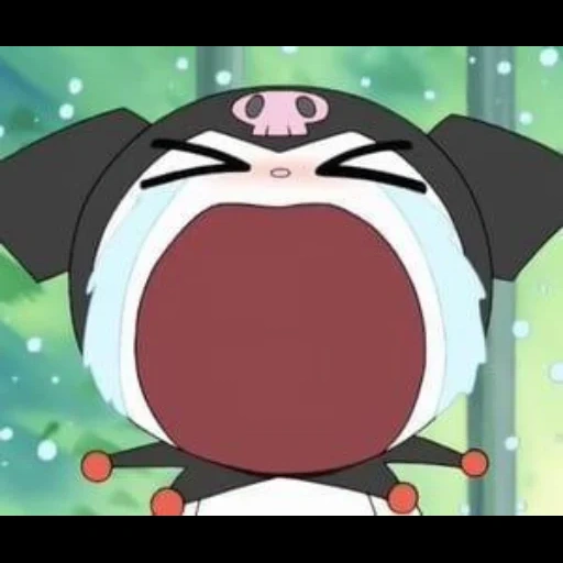 anime, riz noir, anime creative, personnages d'anime, hallow kitty anime cartoon black rice