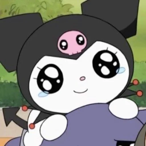 kuromi, melodi saya, kartun anime, hello kitty, onegai melodi kuromi saya