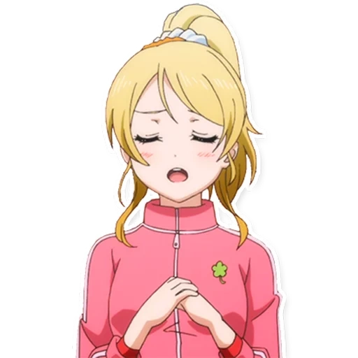 anime girl, rambut kuning, anime erie aryase, erie love live map, love live school idol project
