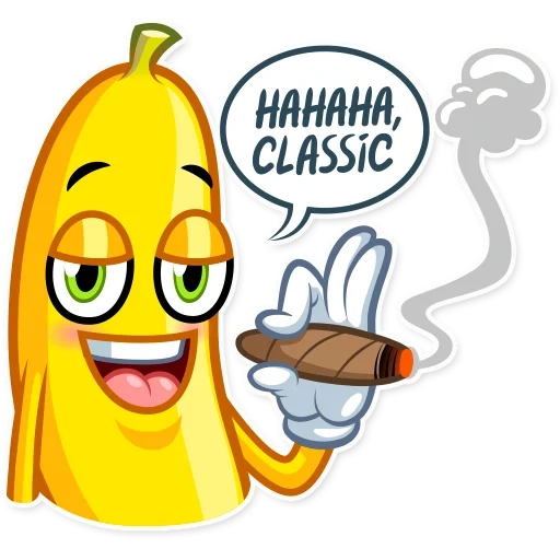 plátano, banana, plátano, plátano vasapp, boca con una sonrisa de plátano