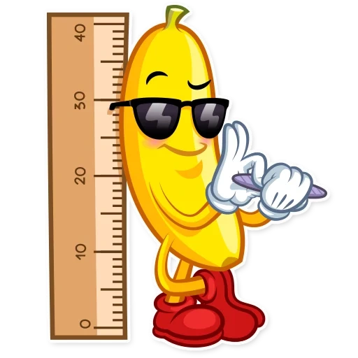 bananas, bananas, interesting bananas, smiling face ruler