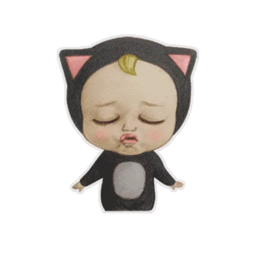 chat, personnage, emoji de chat, femme chat emoji