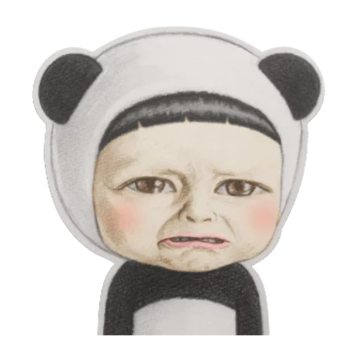 trousse, chibi panda, fille avec le costume de panda, costume de little girl panda