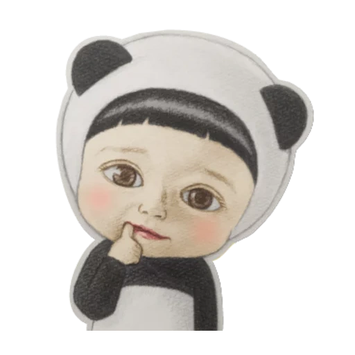 panda, um brinquedo, doce panda, menina panda