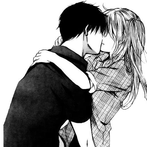 manga de una pareja, pares de anime de manga, beso de pareja de anime, besos de par pares de anime, beso de chicos de anime