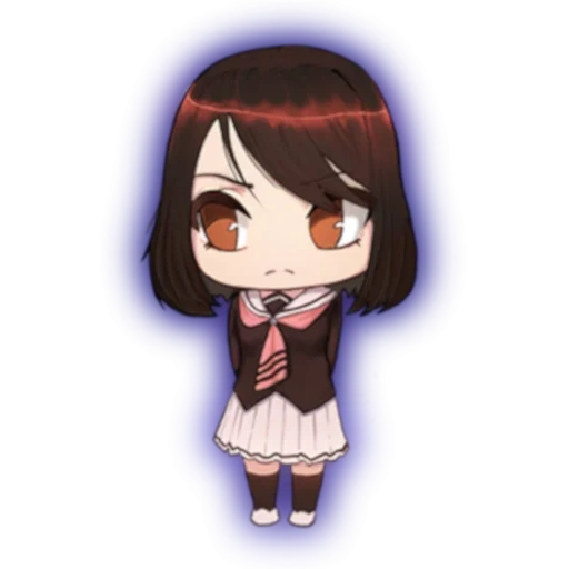 anime image, anime cute, anime charaktere, yumeko jabami chibi, bewegung comic niedlich